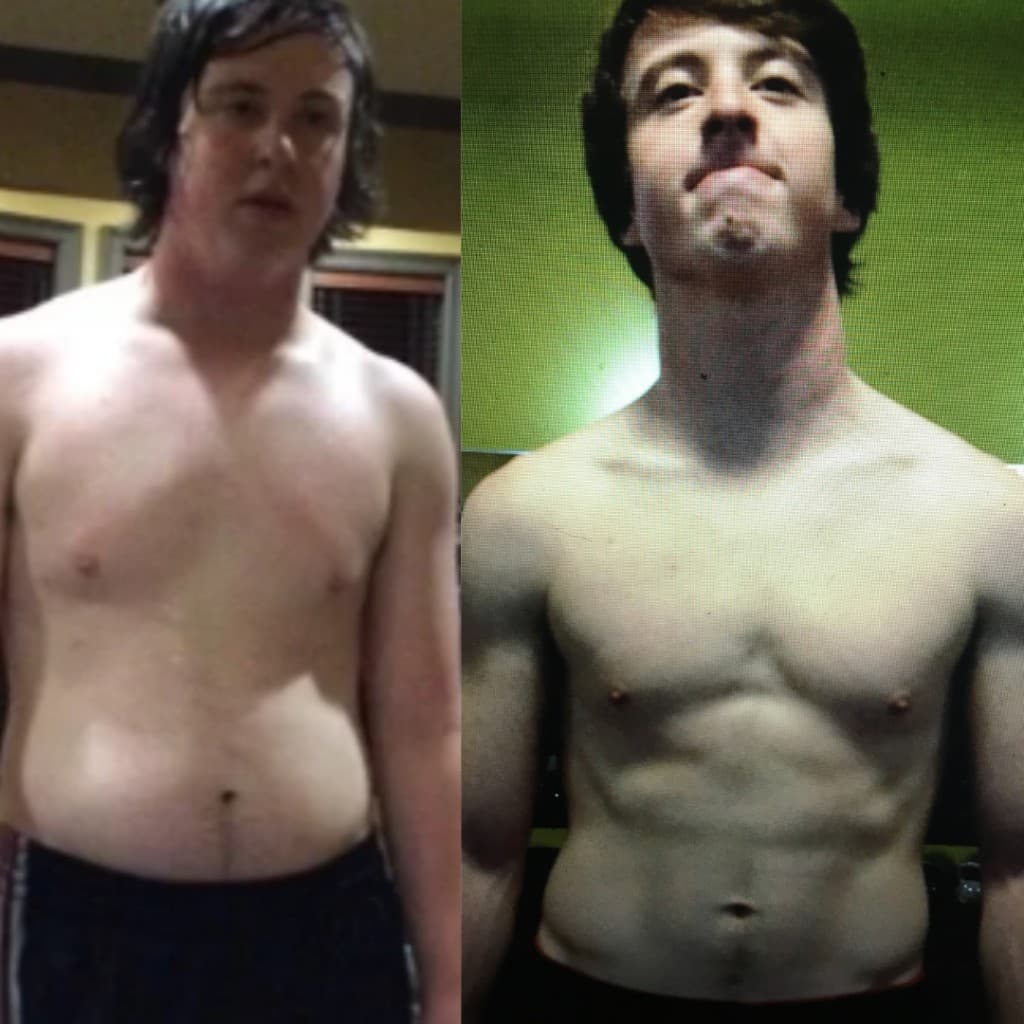 Gray before and after personal training transformation in Austin, TX